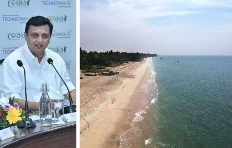 pa mohamed riyas kerala marari beach