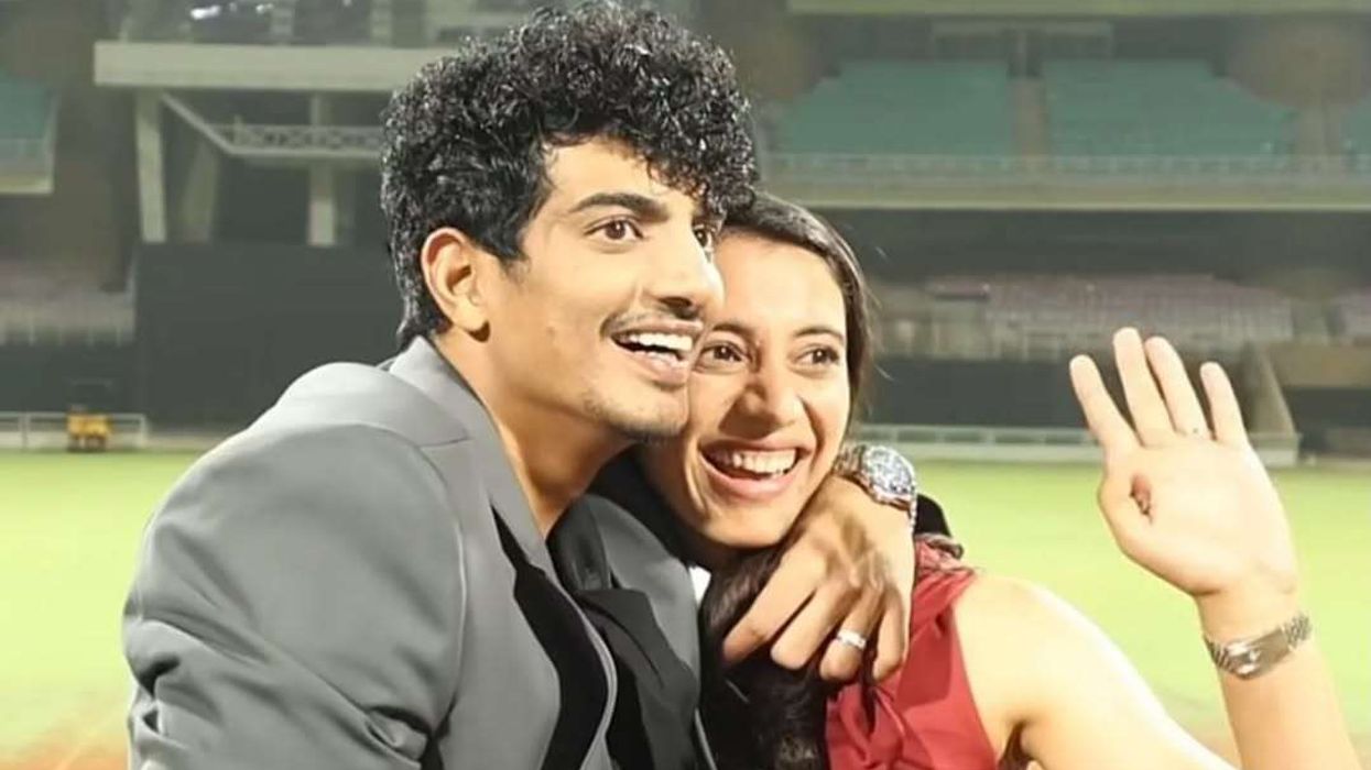 Palaash Muchhal and Smriti Mandhana