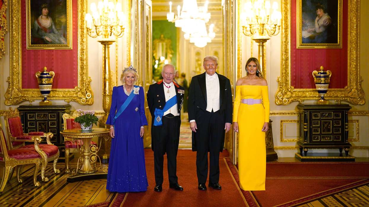 Queen Camilla, King Charles, Donald Trump and first lady Melania Trump