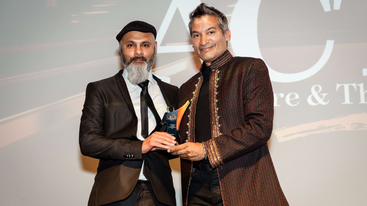 Raj Ghatak with musician Niraj Chagat