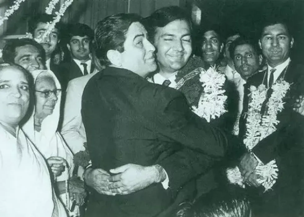 Raj Kapoor with Prem Chopra