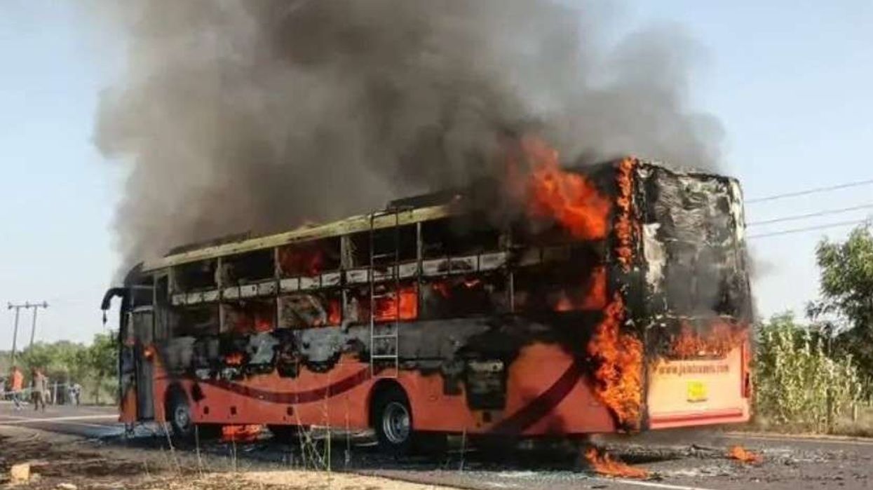 rajasthan-bus-fire