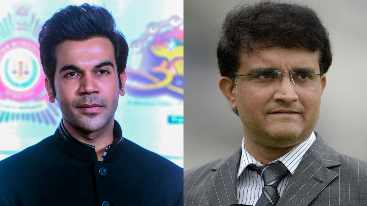 Rajkummar Rao and Sourav Ganguly