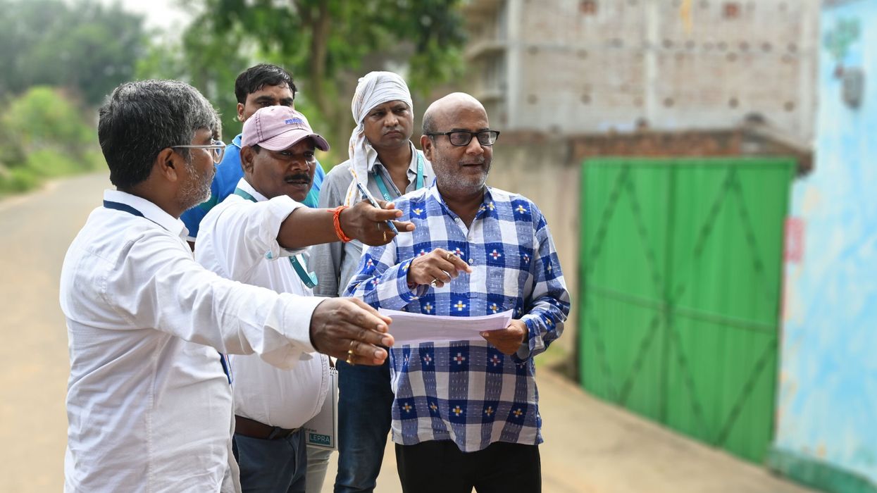 Rajni (right) has overcome hydrocele to become state coordinator for Lepra, and a leading figure improving the lives of thousands of people affected by LF.