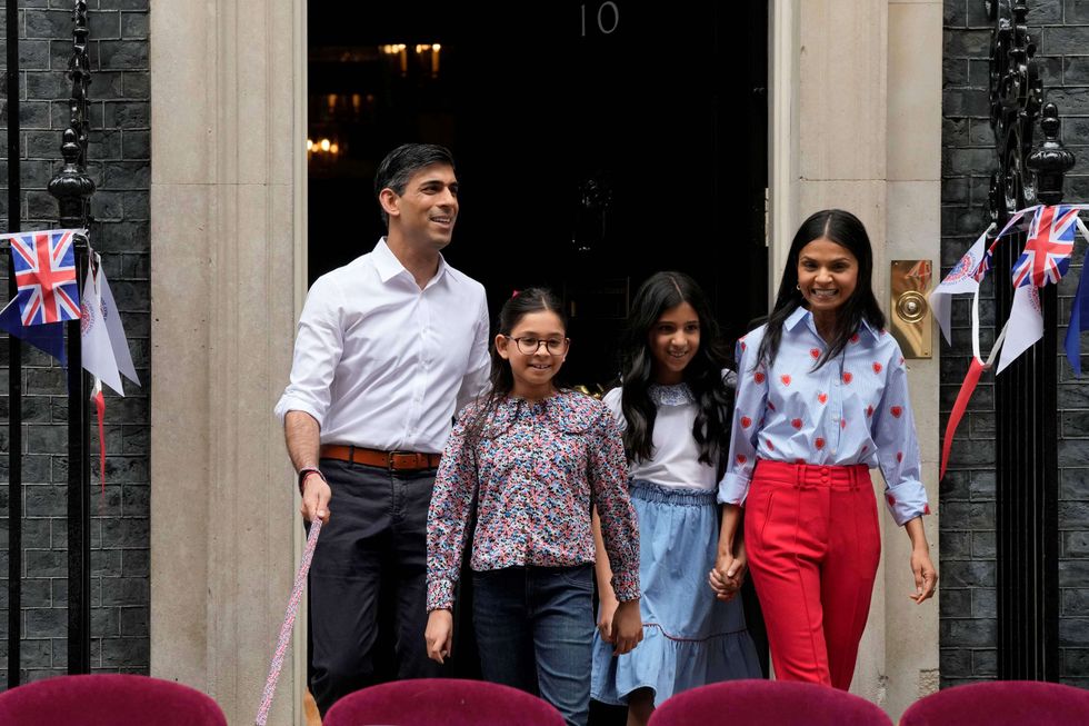 Rishi Sunak with family