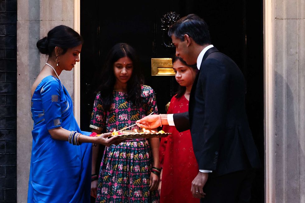 Rishi Sunak with family