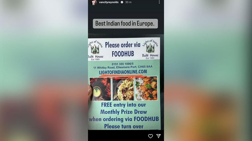 Ryan Reynolds Instagram story