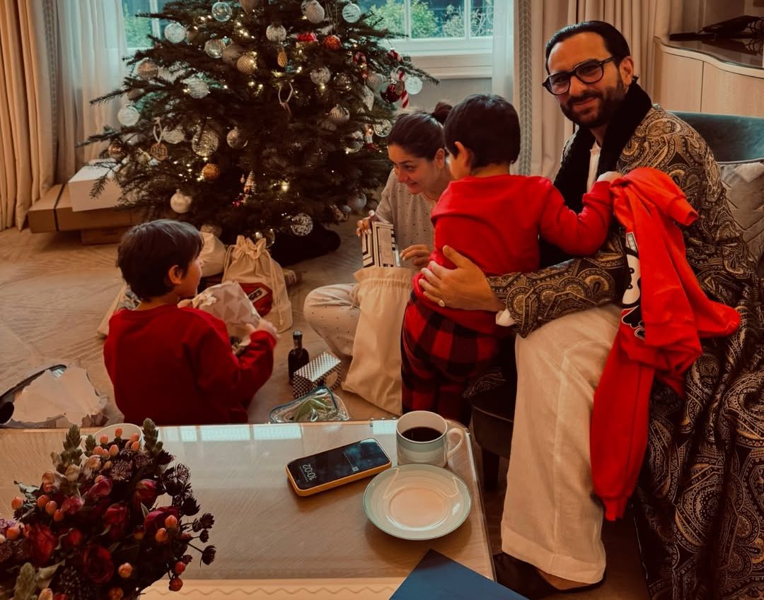 Saif Ali Khan with  family