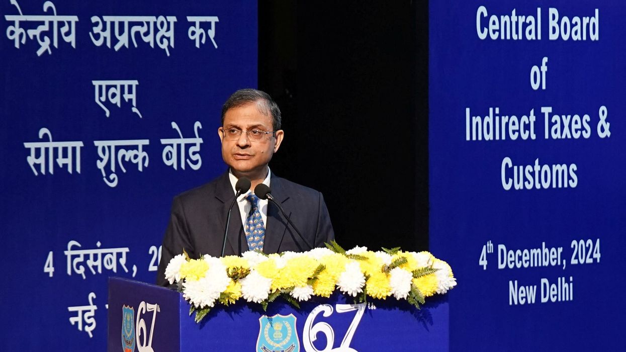 Sanjay Malhotra speaks during the 67th Foundation Day of the Directorate of Revenue Intelligence (DRI) in New Delhi on December 4, 2024. (Photo: Getty Images)