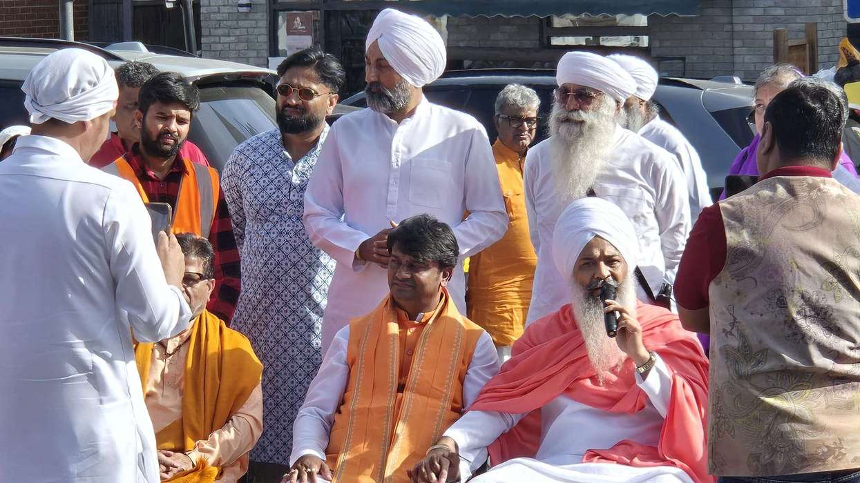 25 saints gather in Harrow for Siddhashram's new building's Bhoomi Poojan
