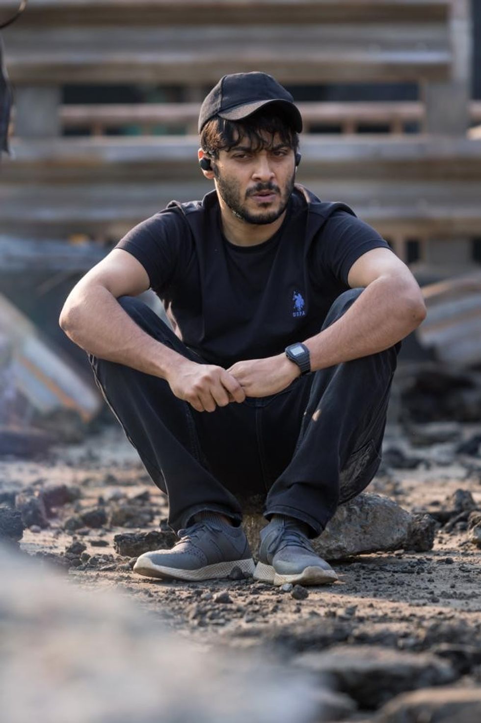 Soham M from the sets of Dhamaka