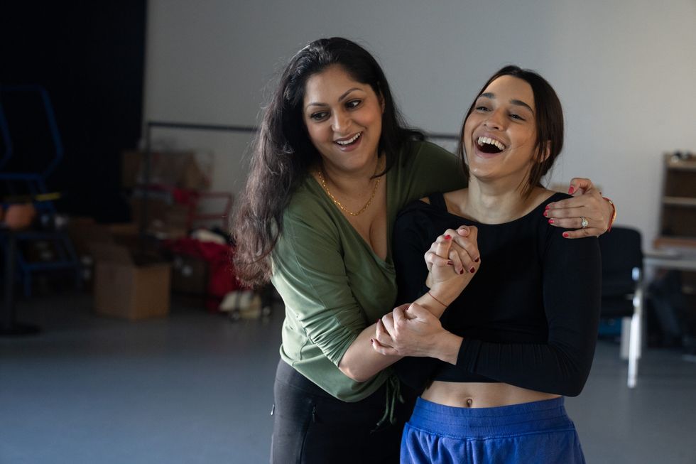 Sohm Kapila as Rekha and Jena Pandya as Mary. Credit Craig Sugden