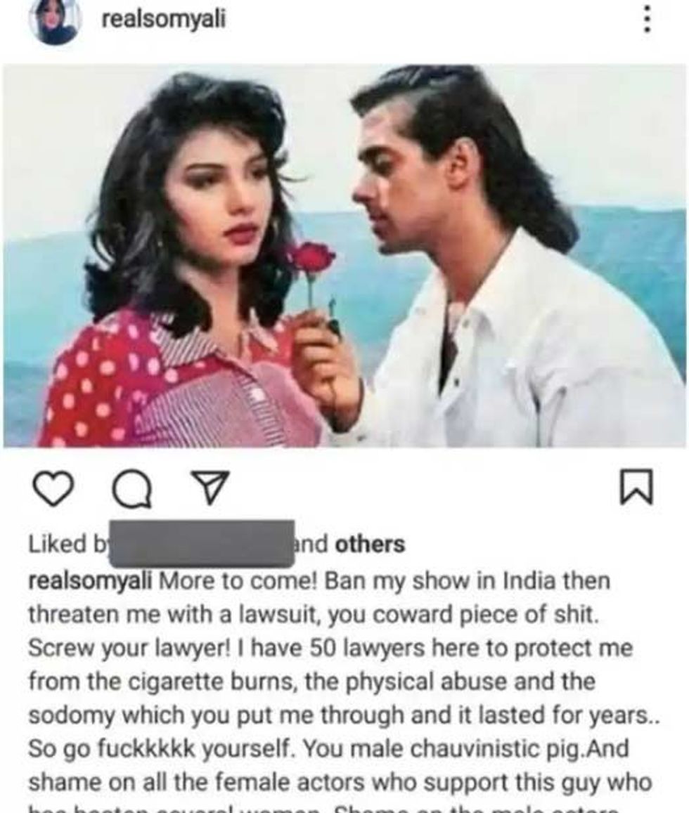 somy ali accuses ex boyfriend salman khan of threatening her calls him a male chauvinist pig 1