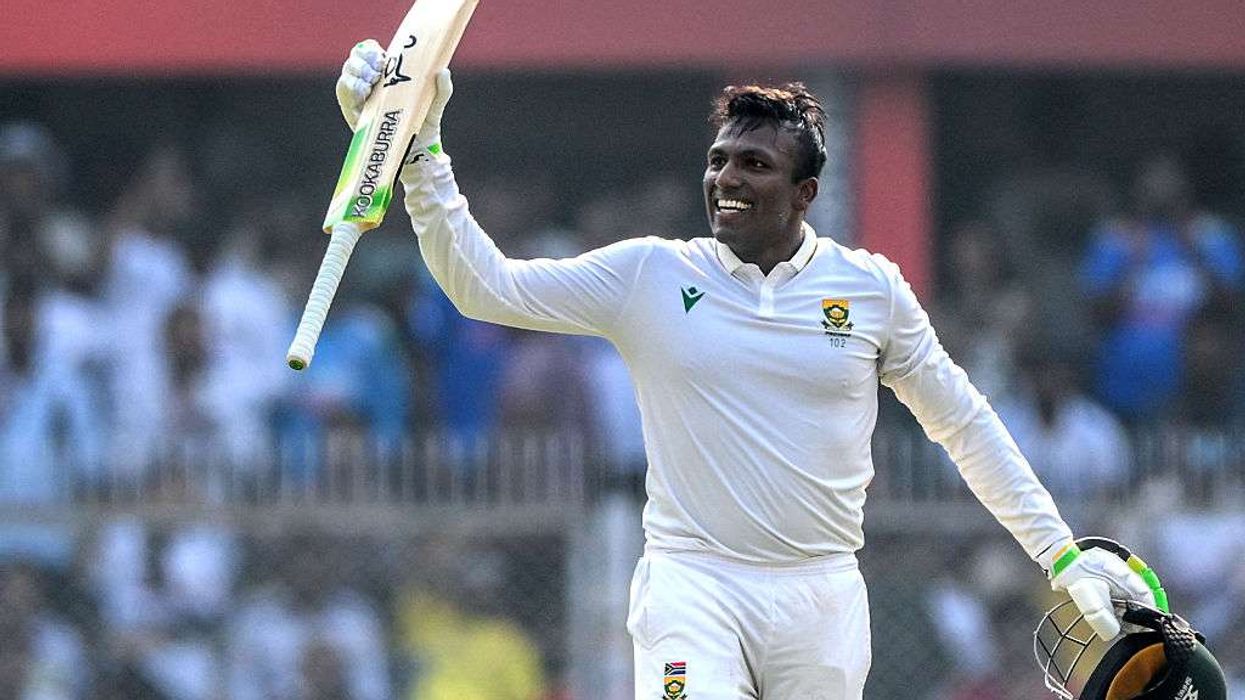 Muthusamy's maiden century puts South Africa in command against India