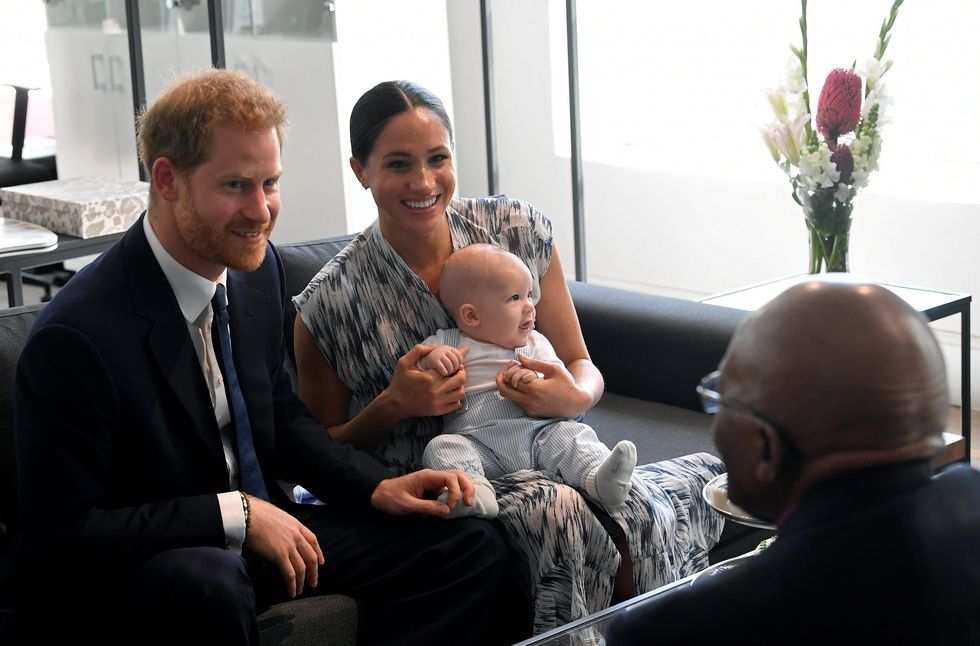 SPLASH Meghan and Harry with Archie