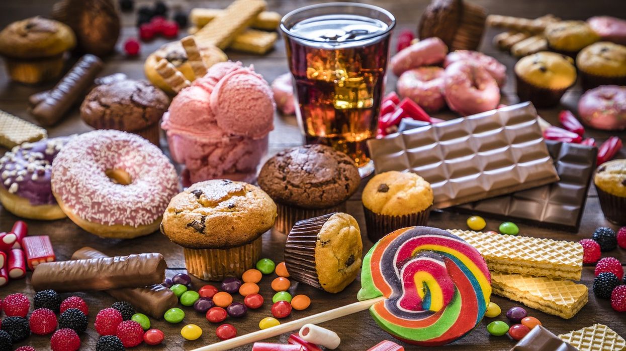 sugary drinks and ice cream