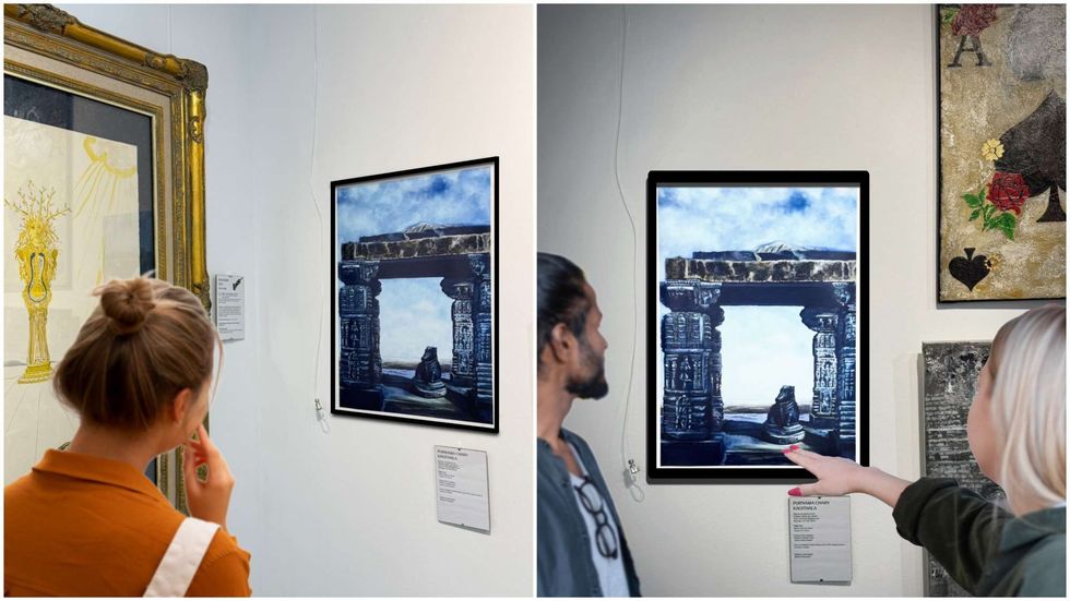 Telangana artist Barcelona