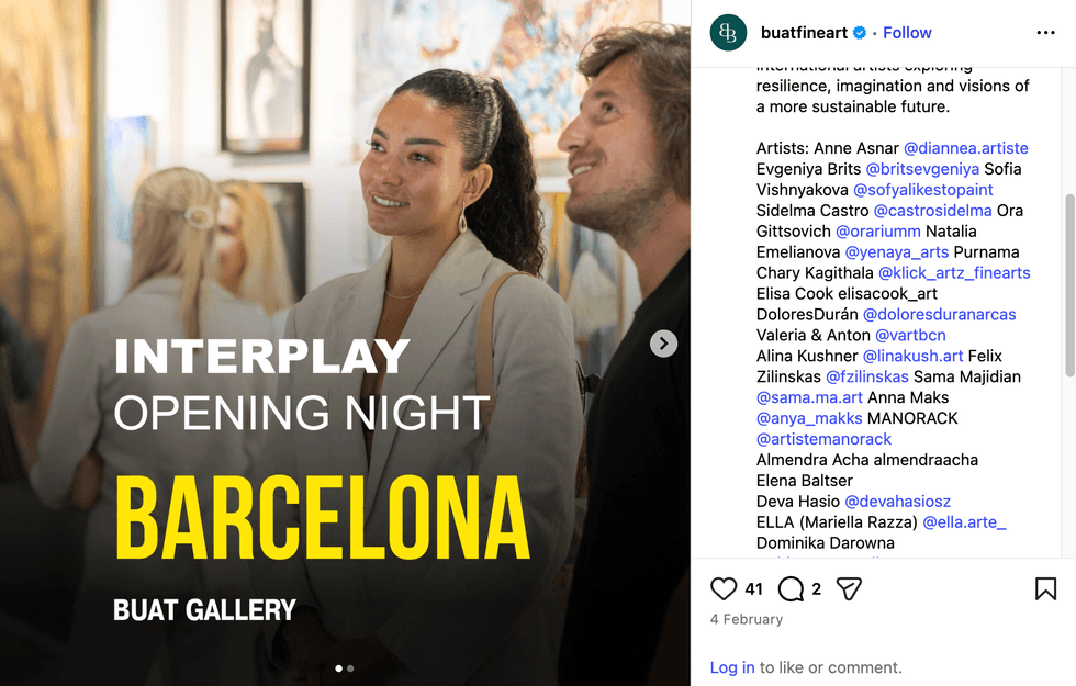 Telangana artist Barcelona