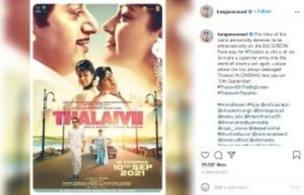 Thalaivii release date 3