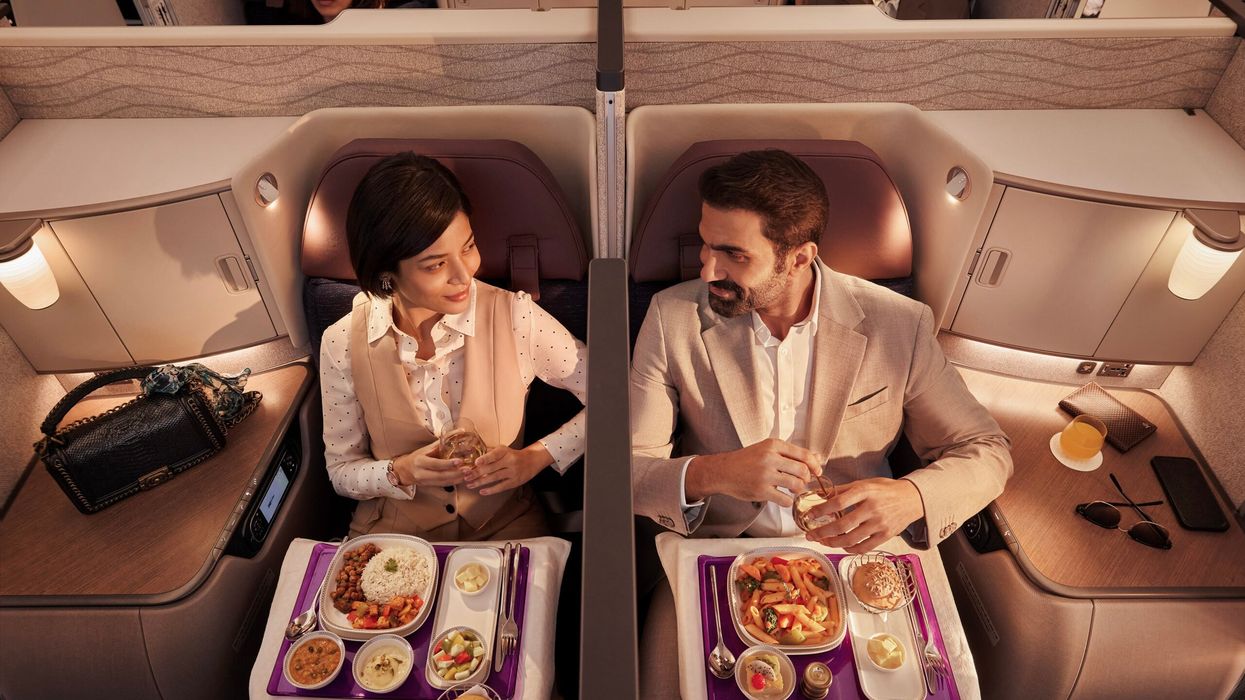 The A350 offers an updated in-flight experience, with over 3,000 hours of entertainment content available on HD screens.