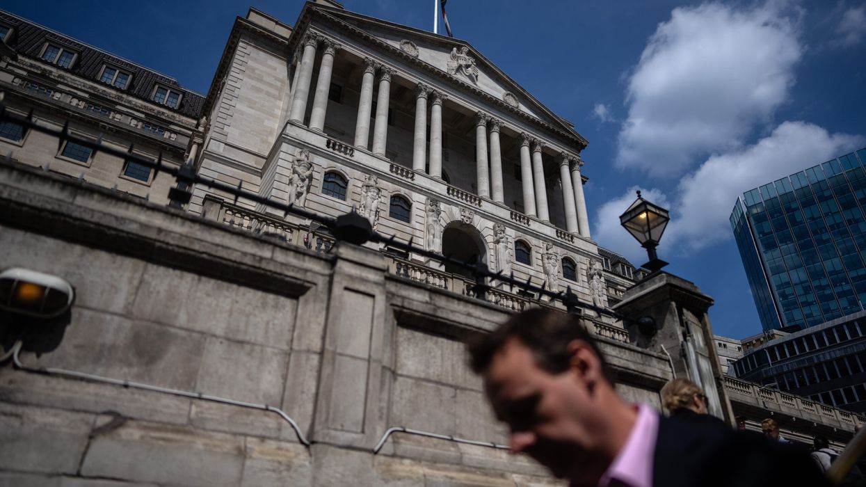 The Bank of England is pictured on May 9, 2024 in London. (Photo: Getty Images)