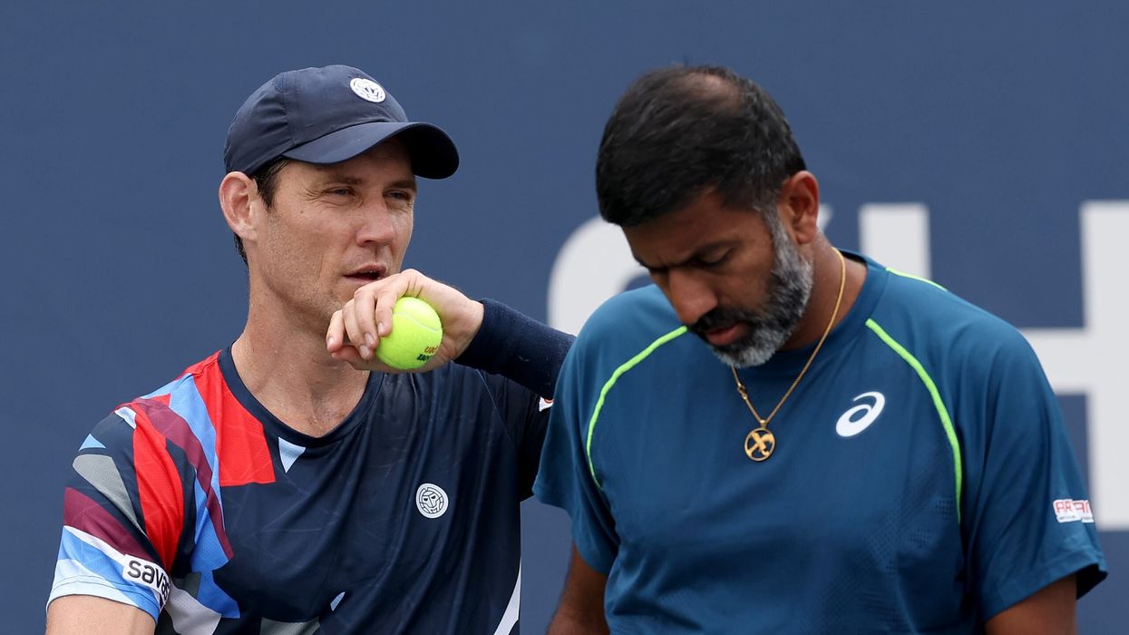 The duo won 6-3, 7-5 in a 64-minute first-round match on Thursday night. (Photo: Getty Images)