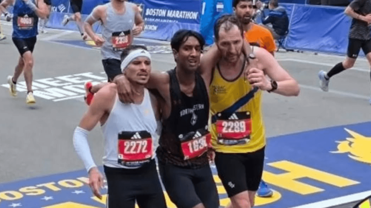Boston Marathon runners helping Ajay Haridasse cross finish line goes viral with one million views