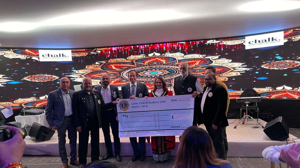 The Mayor honouring Ajay Patel.