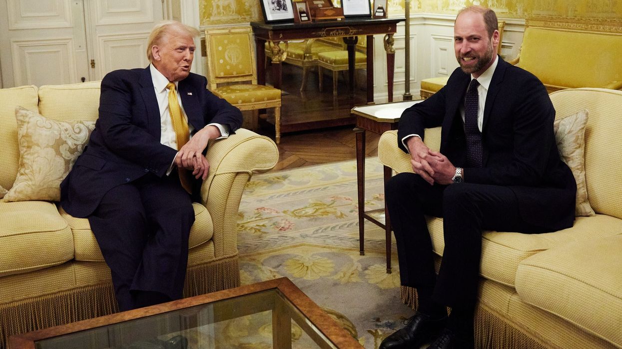 The meeting between Trump and William took place at the UK ambassador's residence in Paris after the event. (Photo: Getty Images)
