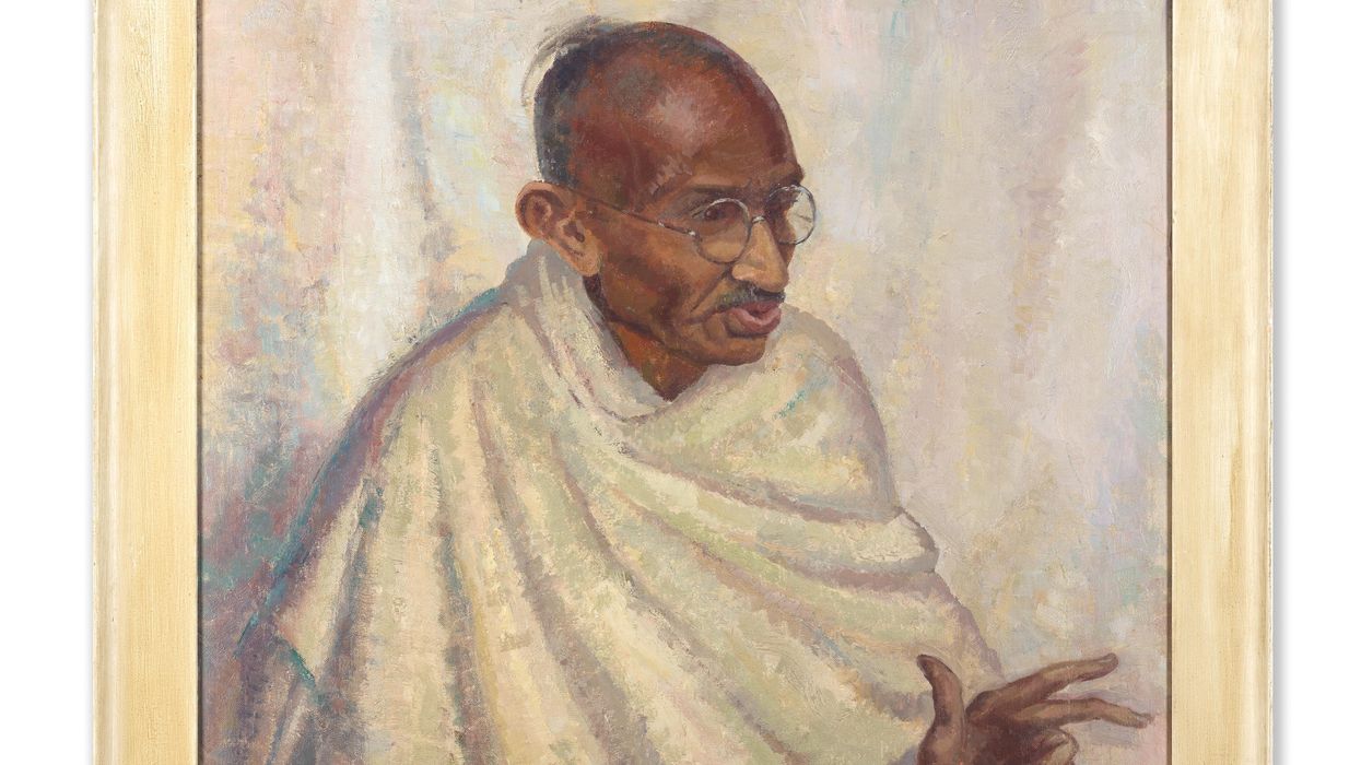 Rare Gandhi portrait to go under hammer in London
