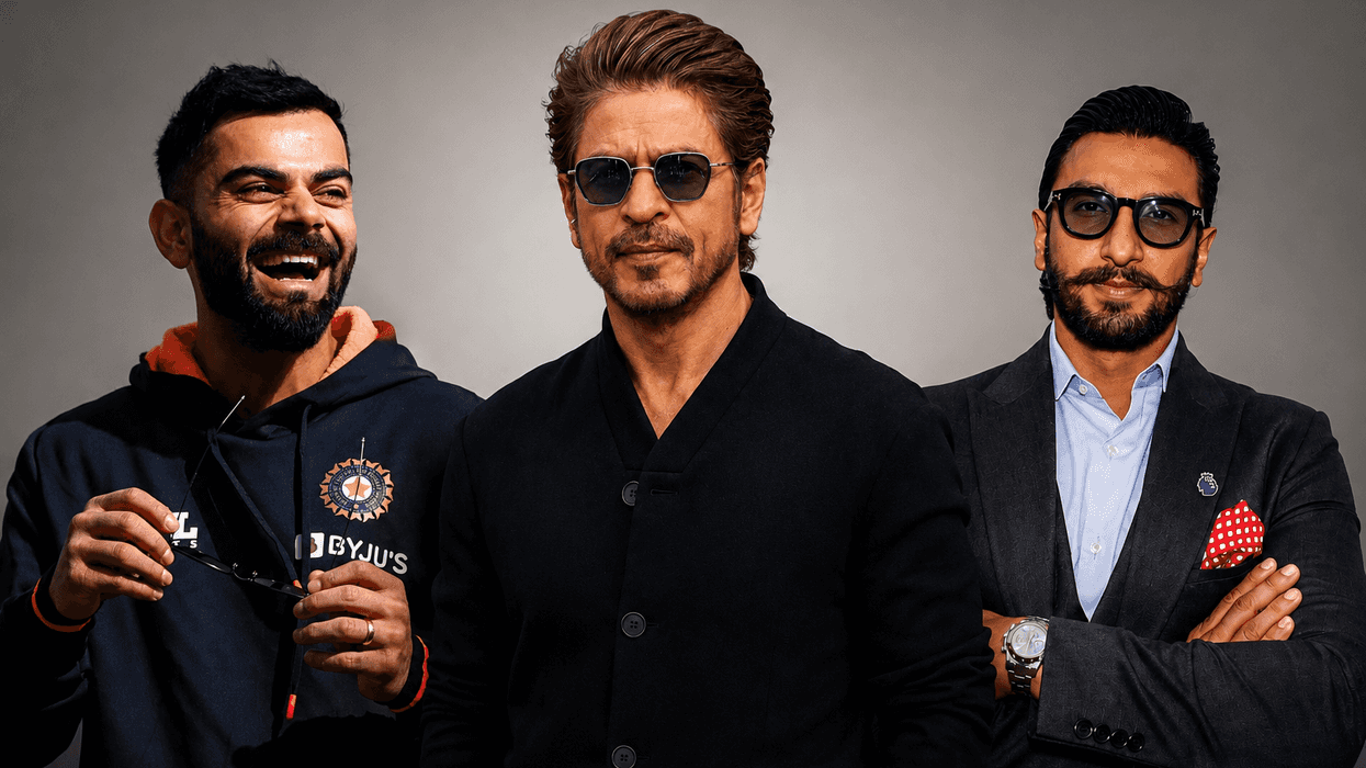 Shah Rukh Khan overtakes Ranveer Singh and Virat Kohli with £133.6 million brand value