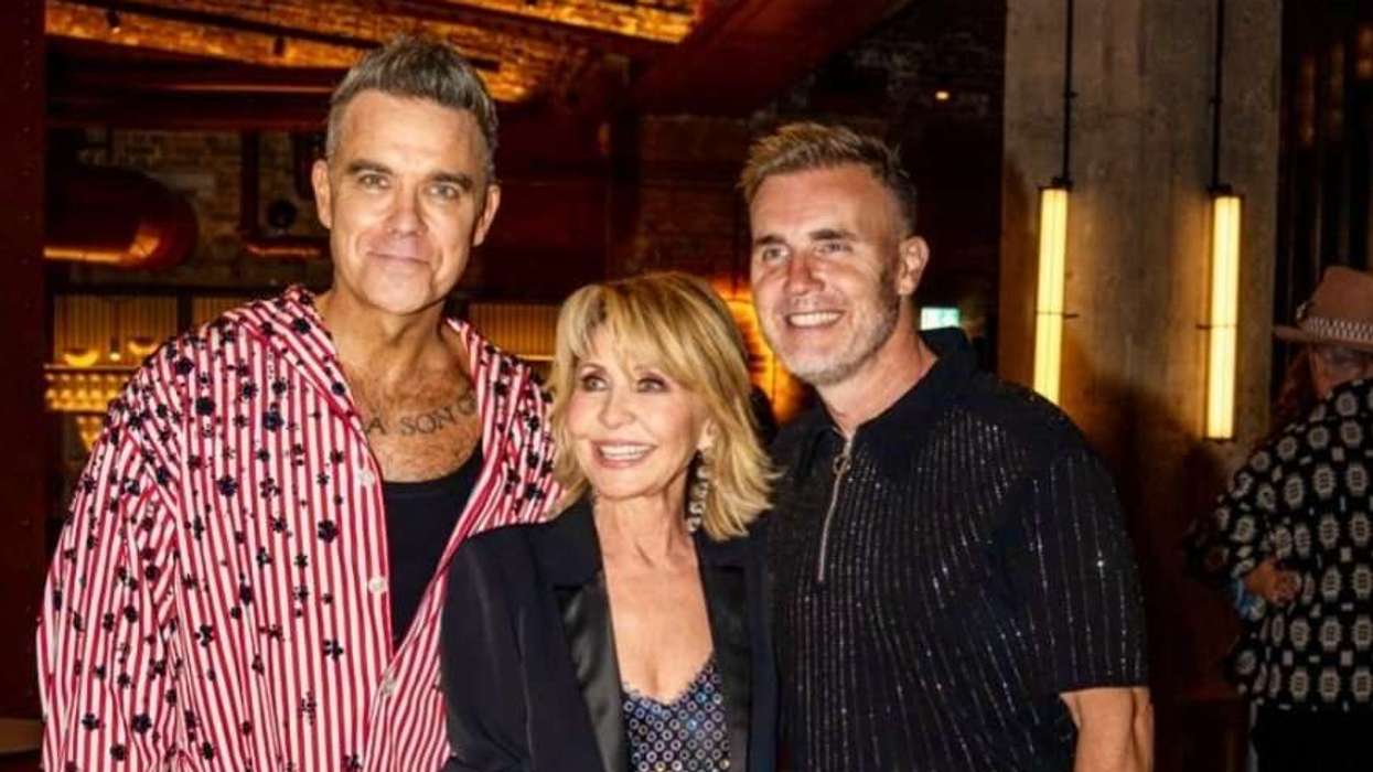 Robbie Williams, Gary Barlow and Lulu turn back the clock with rare 'Relight My Fire' reunion