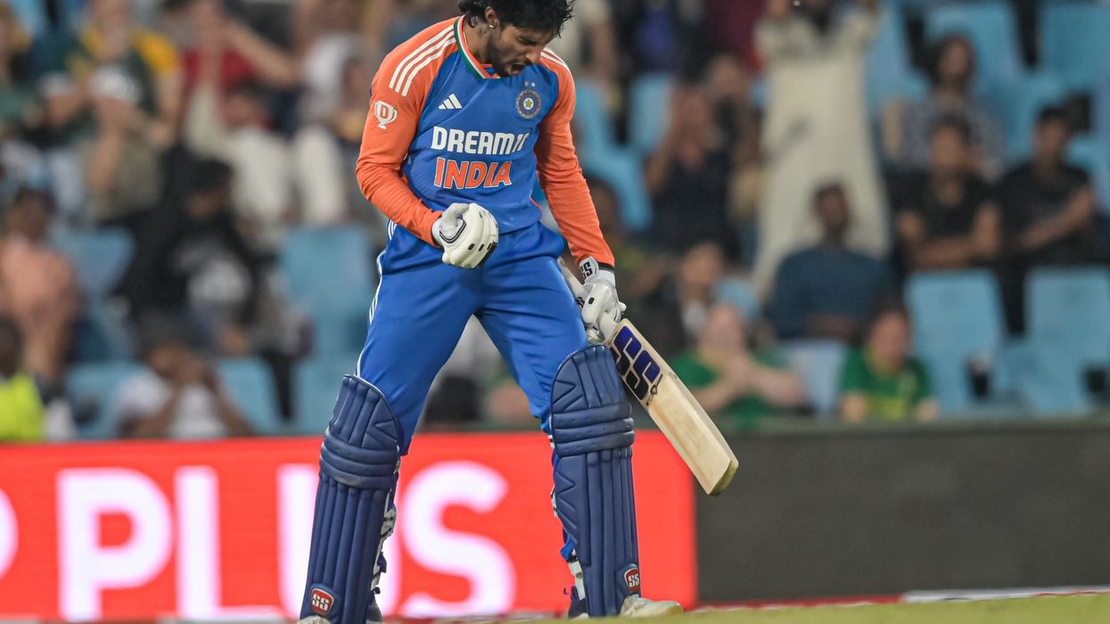 Tilak Varma remained unbeaten on 107 from 56 balls. (Photo: Getty Images)