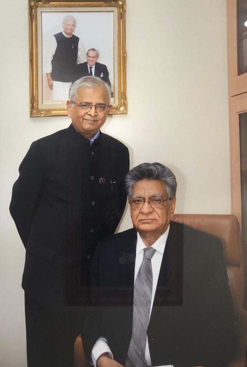 TOP STORY INSET 2 Current Executive Director Dr. Mattur Nandakumar with Joginder Sanger