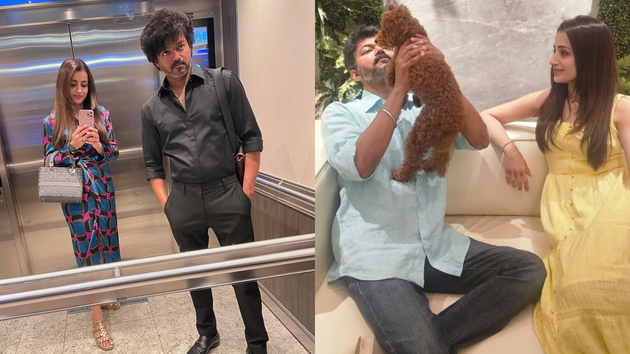 Trisha’s birthday post with Thalapathy Vijay and her dog sparks dating rumours