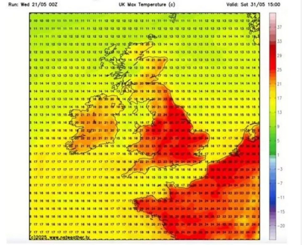 UK Prepares for Scorching 27\u00b0C Heatwave Across 45 Counties