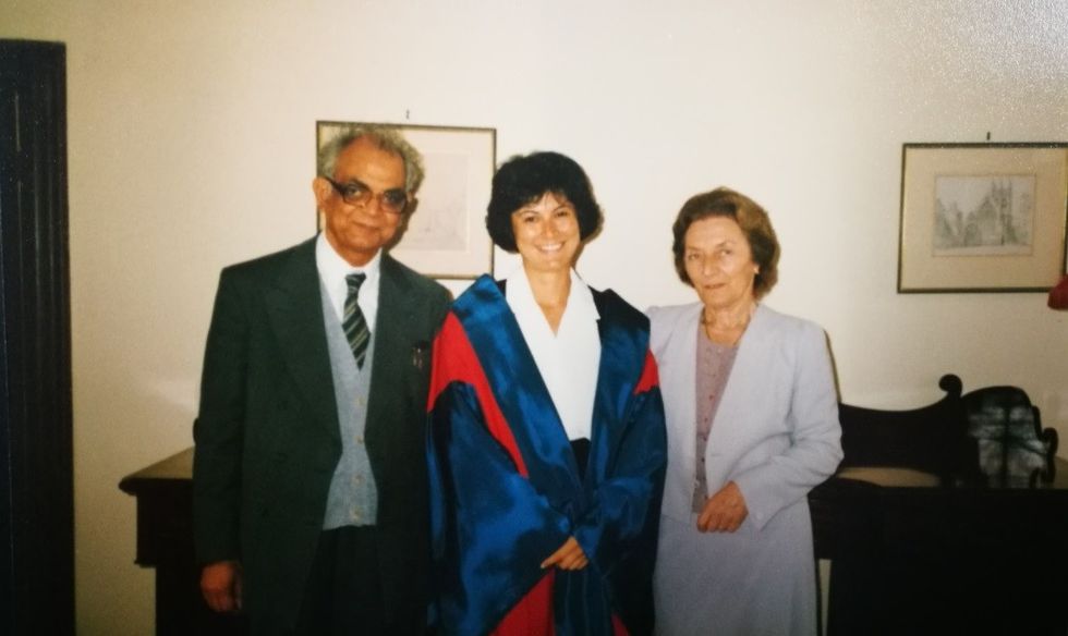 Usha With Her Parents