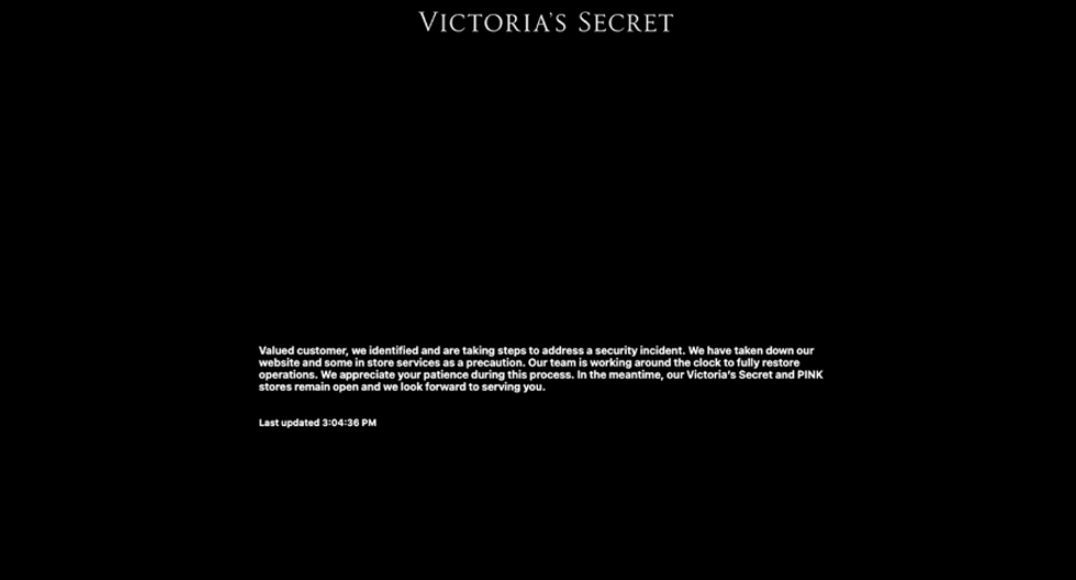 Victoria\u2019s Secret Halts Online Services After Cyberattack