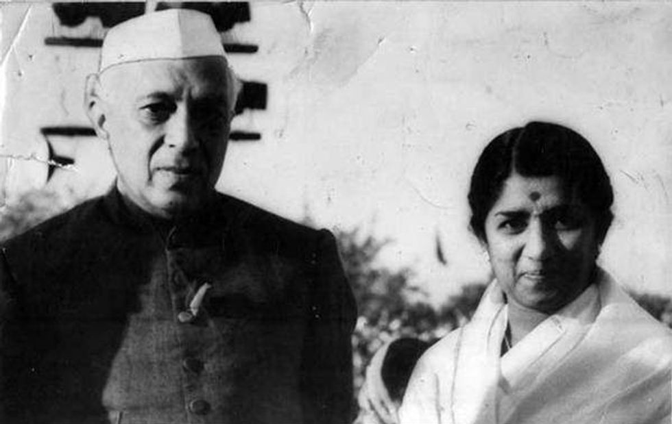 with Jawaharlal Nehru