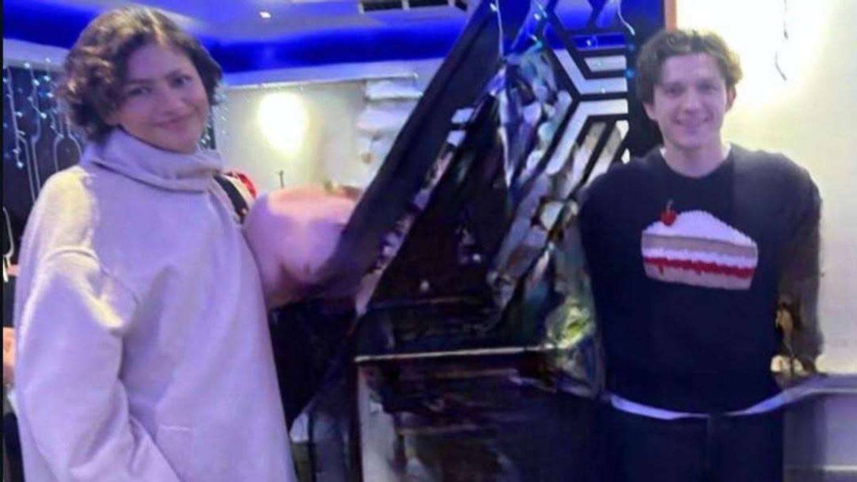 Zendaya Tom Holland Leicester curry house