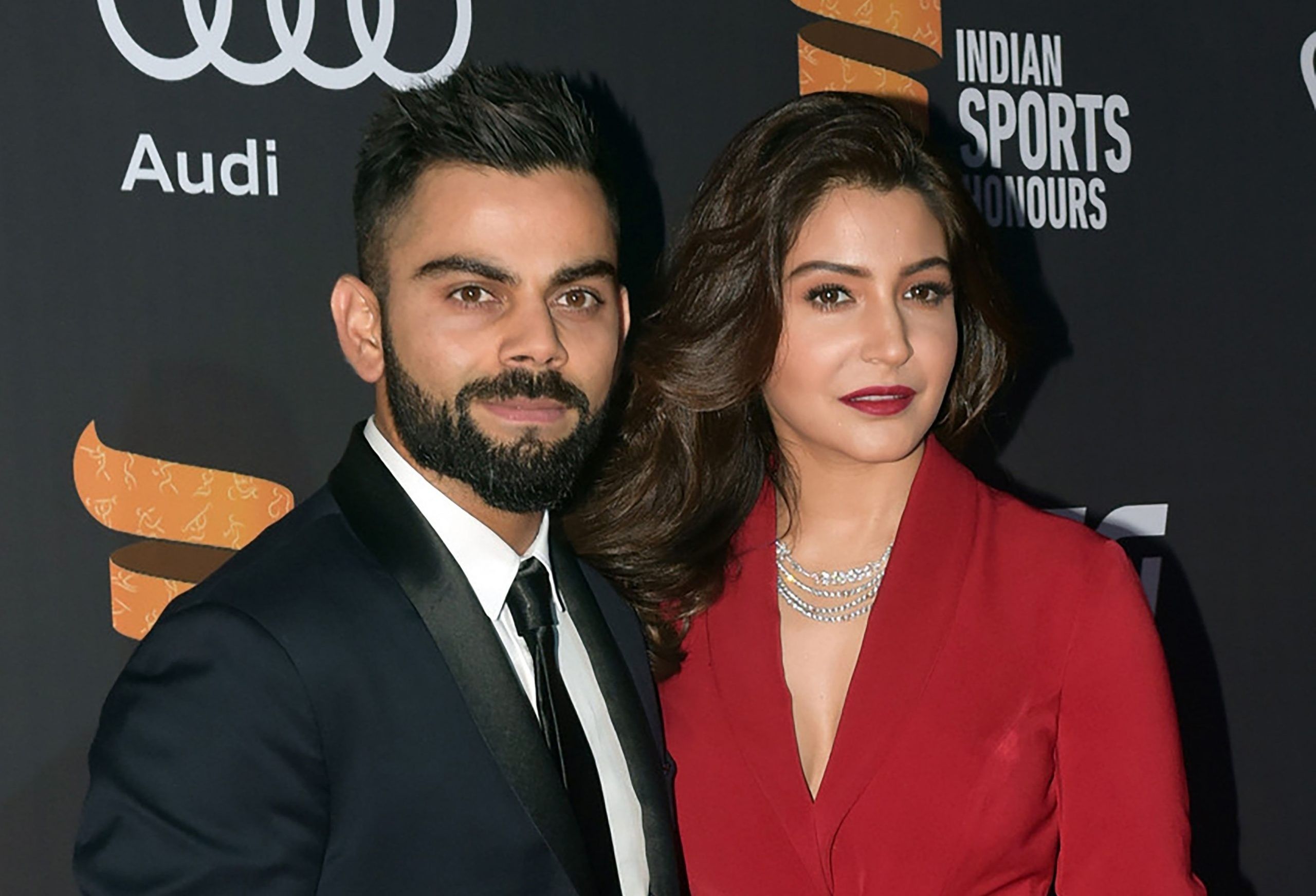 Virat Kohli, Anushka Sharma (Photo by STR/AFP via Getty Images)