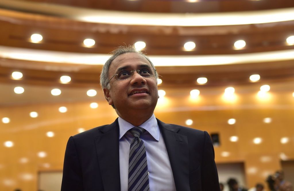 FILE PHOTO: Infosys CEO and Managing Director Salil Parekh. (MANJUNATH KIRAN/AFP via Getty Images)
