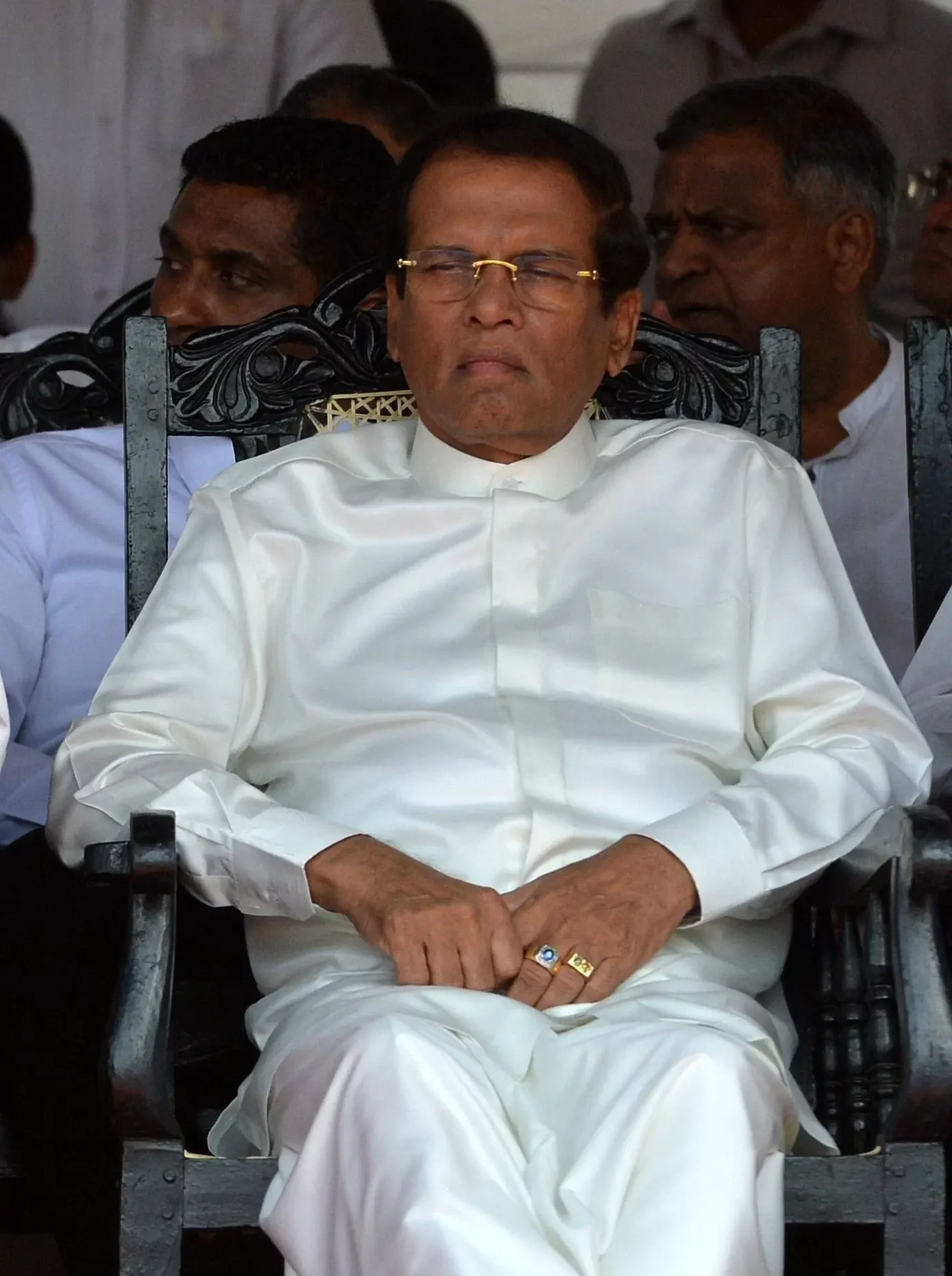 FILE PHOTO: Sri Lanka's ex-president Maithripala Sirisena (ISHARA S. KODIKARA/AFP via Getty Images)
