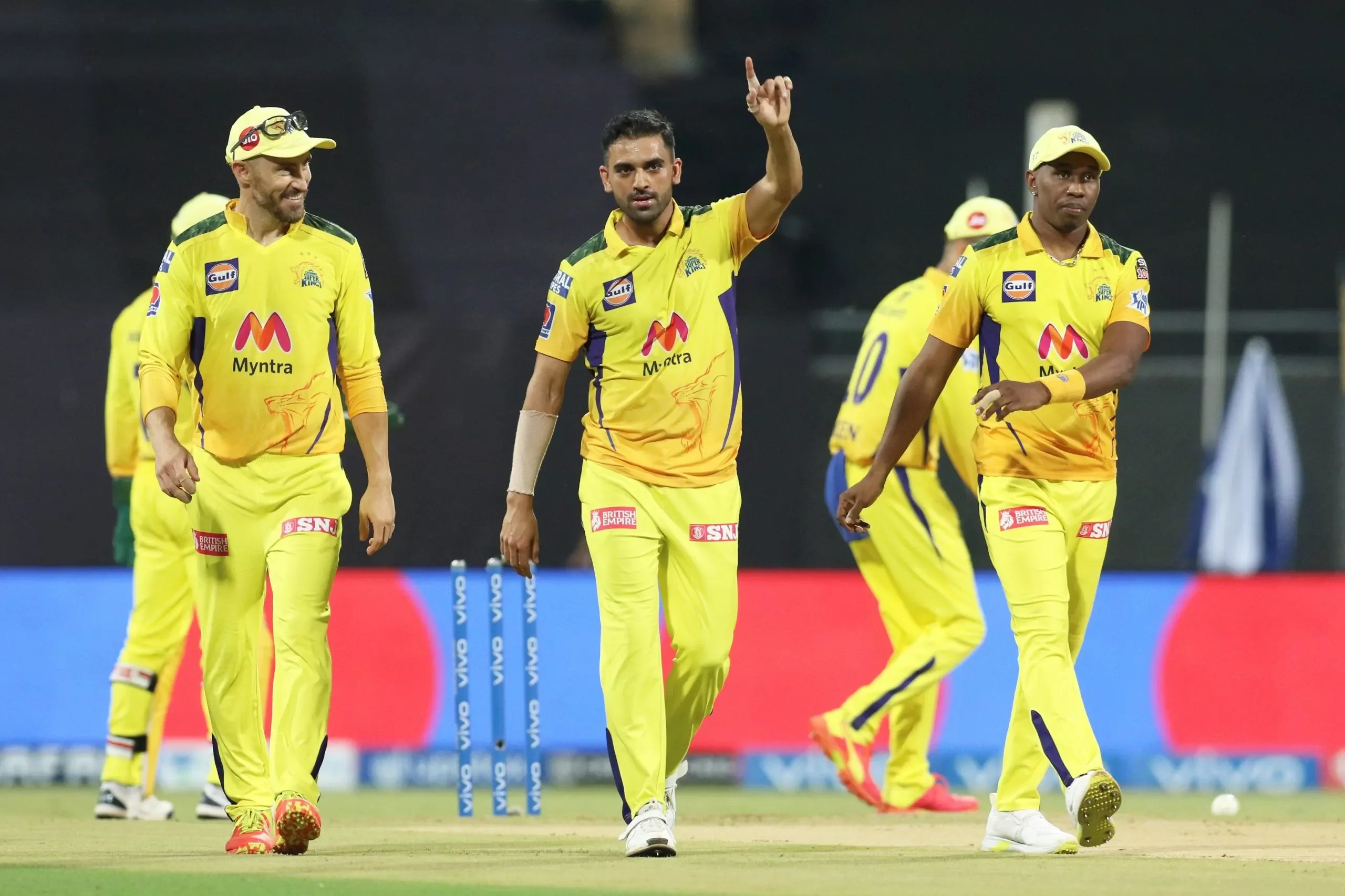 CSK's Deepak Chahar produced a brilliant spell of swing bowling. (PTI Photo)