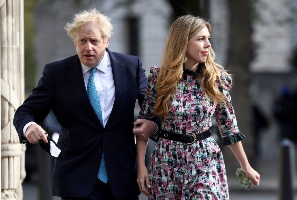 Boris Johnson and wife Carrie