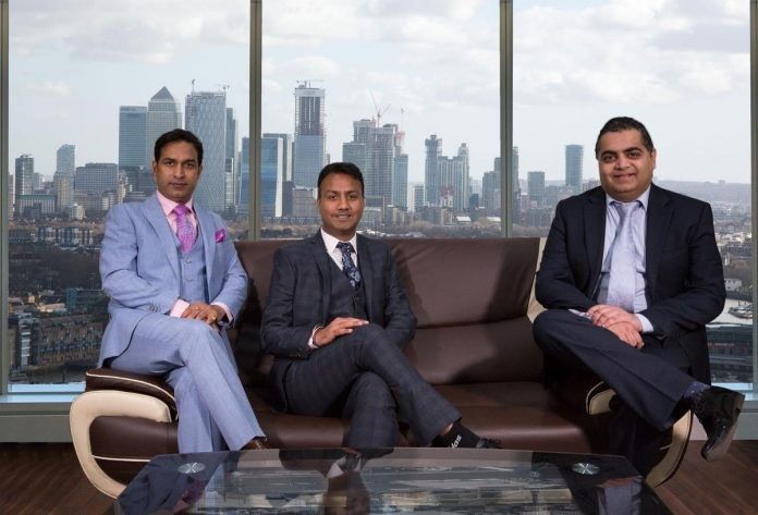 (L-R) Gajraj Singh Rathore, Shyam Bajaj, Satyam Ahuja, joint chief executives of Star Pacific UK Ltd