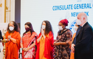 India consulate general, NY, honours Sadhvi Bhagawati Saraswati memoir