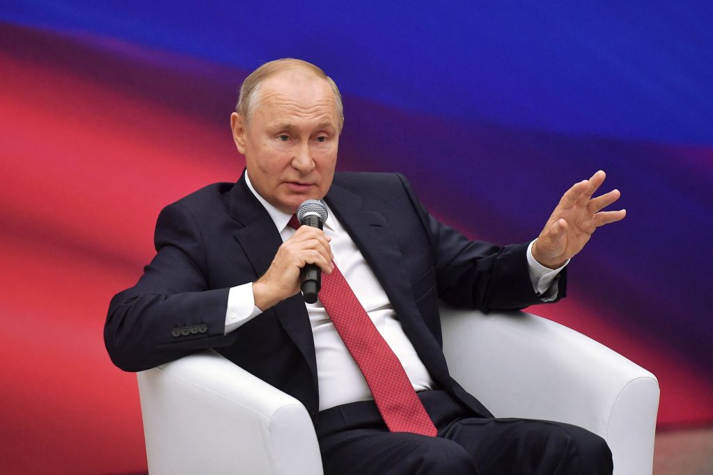 Russia's president Vladimir Putin