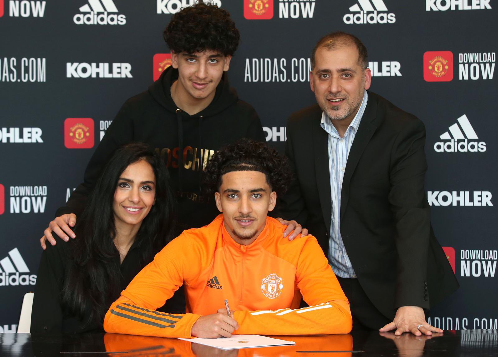 Zidane Iqbal signed a professional contract with Man United in June.