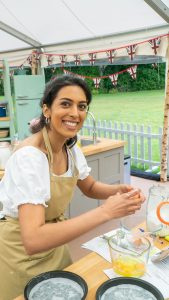 Crystelle Pereira at The Great British Bake Off